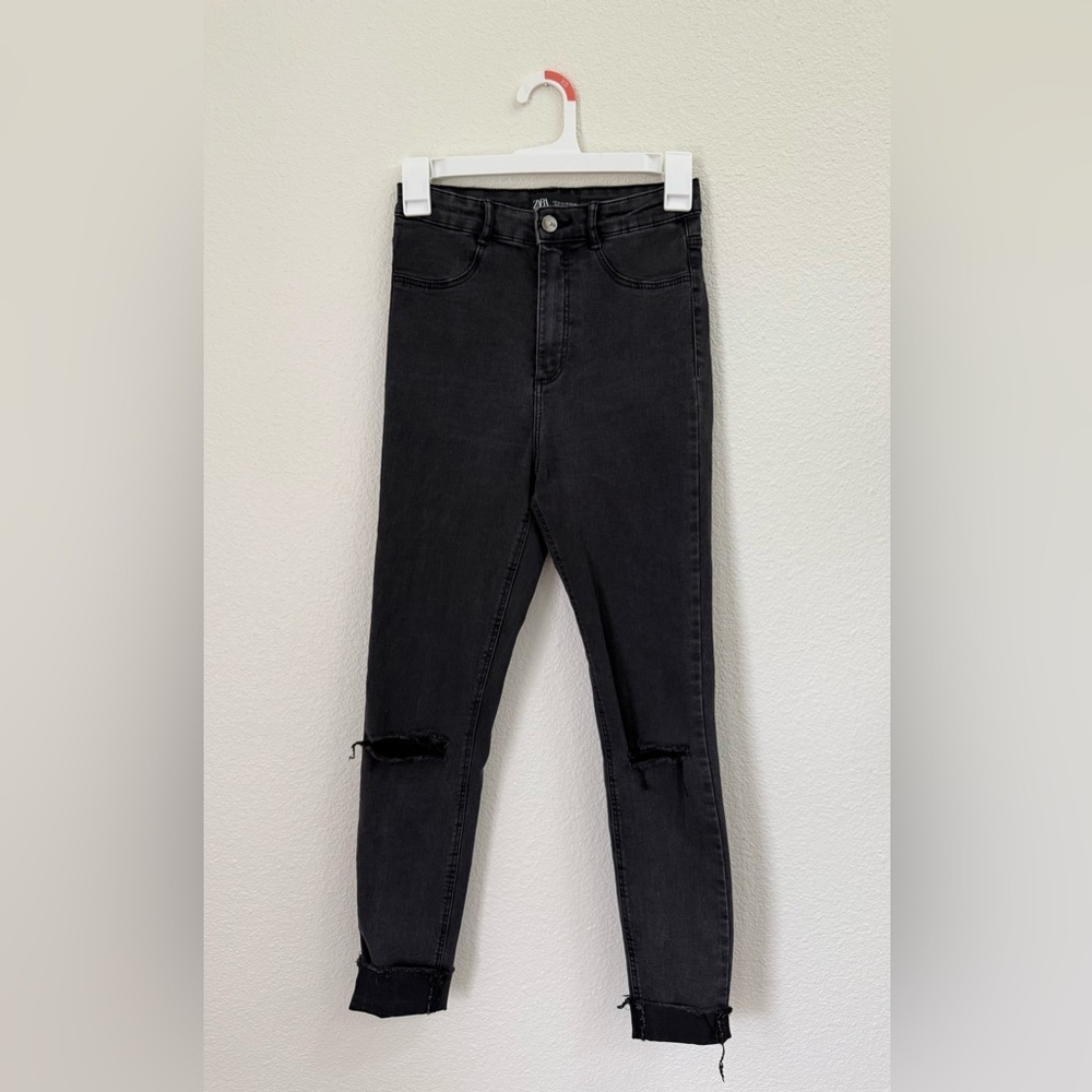 Zara Black High Rise Denim Jeans Women’s Size 4